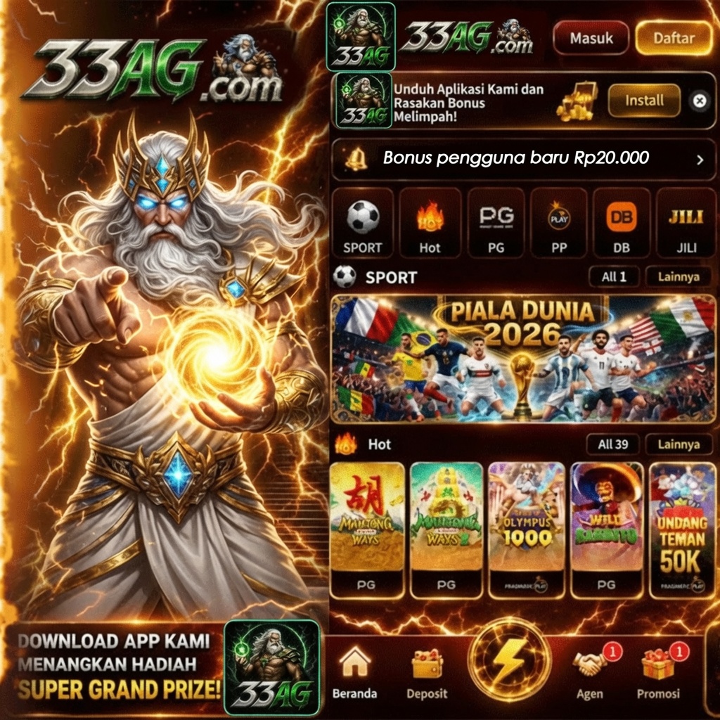 33AG - Situs Resmi Slot Online dan Pilihan Game PG Soft