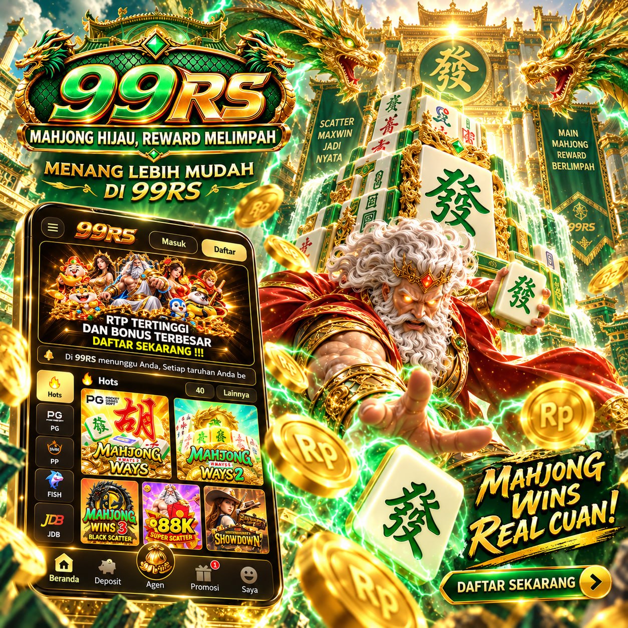 99RS - Pilihan Game PG Soft untuk Penggemar Slot Online